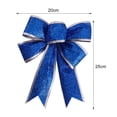 thumbnail image 5 of 10Pcs Fadeless Christmas Bows Snowflake Christmas Wreath Bow Christmas Tree Ornaments for Christmas Craft Supplies Festival Ambience Xmas Bowknot Party Supplies, 5 of 8
