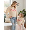 thumbnail image 5 of Mommy and Me Matching Outfits Mama and Mini Long Sleeve Crewneck Sweater Pullover Tops, 5 of 7