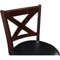 thumbnail image 6 of ZXNYH Swivel Counter Height Barstool 24 Inch Seat Height Light Brown Set of 1, 6 of 7