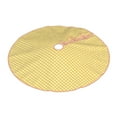 thumbnail image 2 of Kll Yellow Gingham Christmas Tree Skirt 30",Party Decorations Farmhouse For Christmas Decorations Holiday Party, 2 of 8