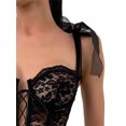 thumbnail image 3 of Qiylii Women Corset Crop Top Spaghetti Strap Lace Up Cami Push Up Bustier Bodice E-Girl Camisole Party Clubwear, 3 of 5