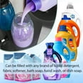 thumbnail image 2 of Glass Liquid Laundry Detergent Dispenser, 2x50oz Farmhouse Mason Jar Style Refillable & Reusable Laundry Bath Dish Soap Storage Containers, 2 of 8