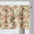 thumbnail image 5 of Ambesonne Autumn Valance & Curtain, Seasonal Fruits and Leafs, 55"x30", Sepia Multicolor, 5 of 7