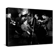 Art.com The Hustler, Jackie Gleason, Paul Newman, 1961 Stretched Canvas Print Wall Art, 16" x 12"