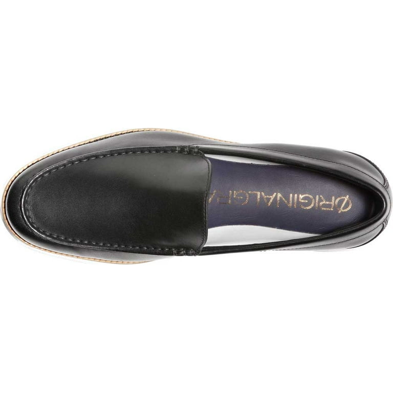 Men s Cole Haan Original Grand Leather Venetian Loafer Black Black Leather 10.5 M Walmart