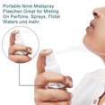 thumbnail image 4 of 8 X Botella de spray 100Ml Atomizador transparente Botella de spray de niebla fina vacía Atomizador de perfume recargable Botellas de atomizador portátil con 2 embudos, 1 etiqueta Ormromra LN-1722, 4 of 7