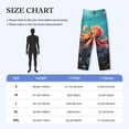 thumbnail image 4 of Fuzoiu Underwater Plant Octopus Print Men's Pajama Pants,Lounge Pants for Men,Lounge PJ Bottoms,Sleepwear Pants with Drawstring Pockets -XX-Large, 4 of 6
