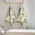 thumbnail image 2 of Yayeee Hand Towels for Bathroom Set of 2 Quick Dry Super Absorbent Soft Hand Shower Towels, 28" x 14", Green Birds, 2 of 8