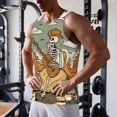 thumbnail image 5 of Salouo Skeleton Cowboy And Guitar for Men's Tank Tops,Sleeveless Muscle Shirts for Men Quick Dry Workout Tank Top Gym Muscle Tee Fitness Bodybuilding Sleeveless T Shirt-3X-Large, 5 of 7