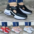 thumbnail image 5 of Penkiiy Casual Sneakers for Women Slip On Sneakers Mesh Hollow Out Vintage Shoes Velcro Shoes Outdoor Walking Shoes Comfort Wedge Shoes Breathable Sport Shoes Spring Summer Shoes 41 White, 5 of 5