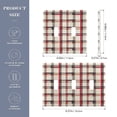 thumbnail image 2 of Yayeee Toggle Light Switch Wall Plate 3-Gang 6.37"x4.48" Decorative Outlet Cover, Red Tartan, 2 of 7