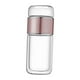 thumbnail image 5 of Botella infusora de té de vidrio de 350 ml, taza de agua, regalo portátil para hombres y mujeres. Oro rosa, 5 of 9