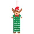 thumbnail image 1 of Calendrier de Poche en Forme de Faon de Noël Signification Unique Calendrier de Festival pour Mur, 1 of 4