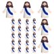 thumbnail image 1 of 64 mini figuras de Jesús, Pascua Jesús te ama, juguetes de Cristo, pequeñas figuras de Cristo para esconder y buscar regalos de fiesta religiosa de la escuela dominical, regalo ,25pcs-Blue, 1 of 7