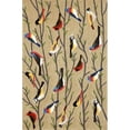 thumbnail image 4 of Liora Manne Frontporch Birds Indoor/Outdoor Rug Natural 27"X72", 4 of 5