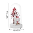 thumbnail image 3 of Dsscvnef Reindeers Lights Snow Decorations Christmas Trees Glass Night Light Desktop Ornament Festive Seasonal Display, 3 of 6