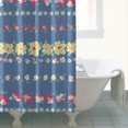 thumbnail image 4 of Pioneer Flower Floral Print Pattern Shower Curtain 72"x72" ,Bathroom Decorative Shower Curtains Set with 12 Hooks,Modern Waterproof Washable Shower Curtain, 4 of 6