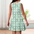 thumbnail image 5 of LTTVQM Girls Easter Dress 2026 Egg Bunny Graphic Cute Sleeveless Sundress Casual Crewneck Midi Dresses Lightweight Church Dresses Light Green 5-6 Years, 5 of 5