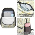 thumbnail image 4 of Pioneer Flower Floral Print Pattern 17" School Backpacks for Teens,Waterproof Oxford Fabric,S-Shape Padded Straps for School,Travel,Hiking,Camping, 4 of 6