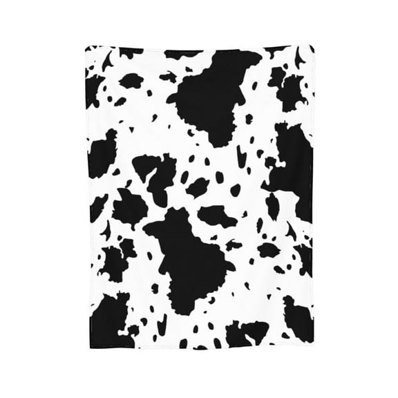 Newhomestyle Cute Cow Print Blanket Soft Warm Plush Throw Blanket Fleece Flannel Fuzzy Lightweight Travel Blankets