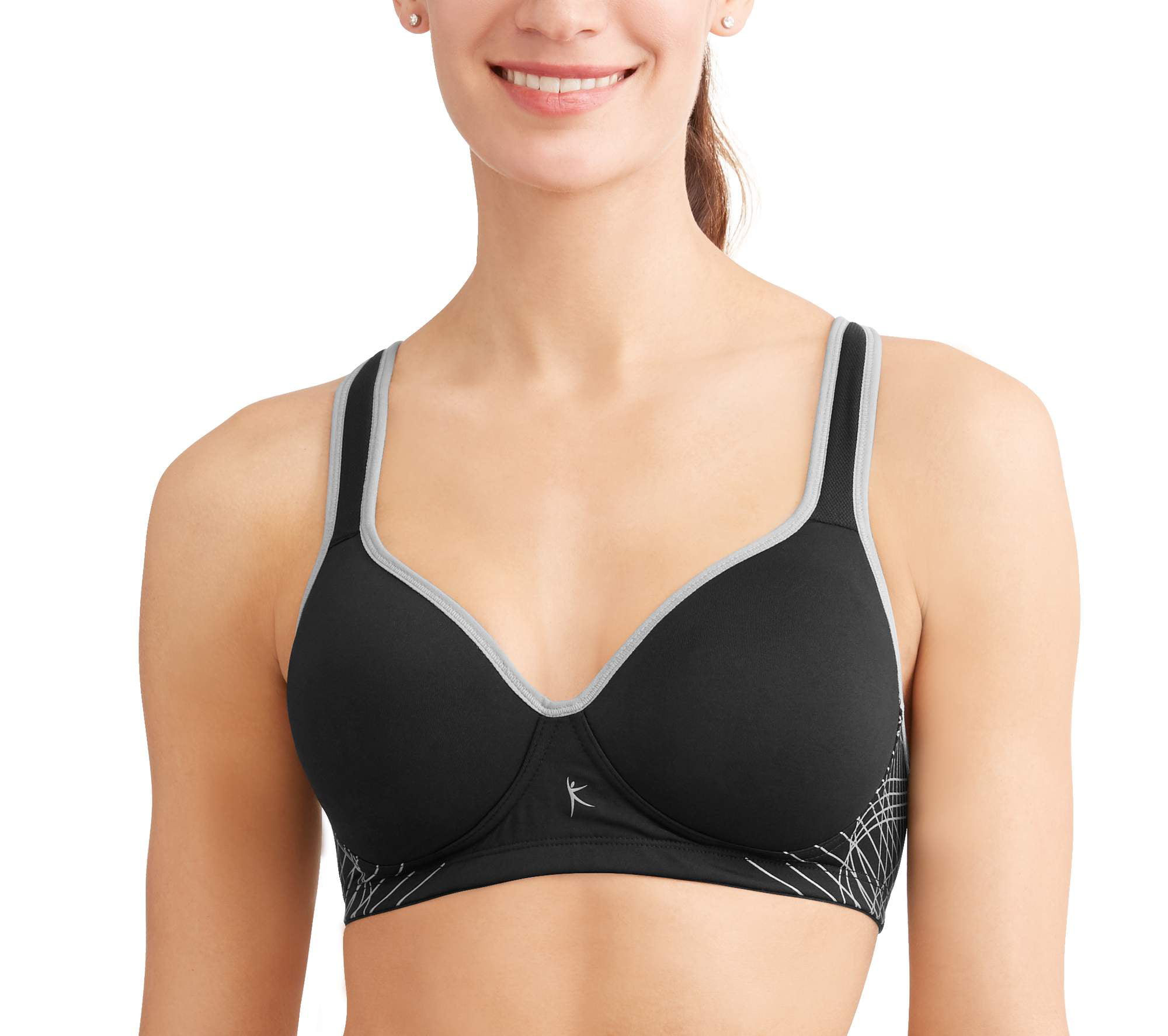 Danskin Sports Bra Multiple Sizes and Colors Med Impact Wicking 