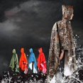 thumbnail image 3 of Typpkmm 3-in-1 Long Raincoat, Waterproof Adult Poncho, Hooded Outdoor Shell, Camouflage A, 3 of 6