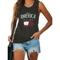 thumbnail image 2 of XCHQRTI Women's 4th of July Tank Tops Graphic USA We The People 1776 Shirts Patriotic Sleeveless Tee, 2 of 7
