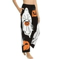 thumbnail image 2 of Daiia Halloween Ghosts And Pumpkins Women's Sleep Pant with Pockets and Drawstring,Pajama Pants-Medium, 2 of 9