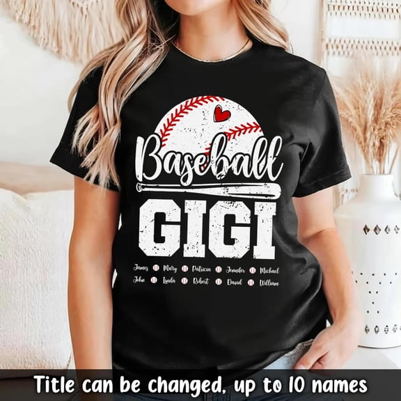 Custom Baseball Gigi for Grandma, AURORAVALLEY T-Shirt