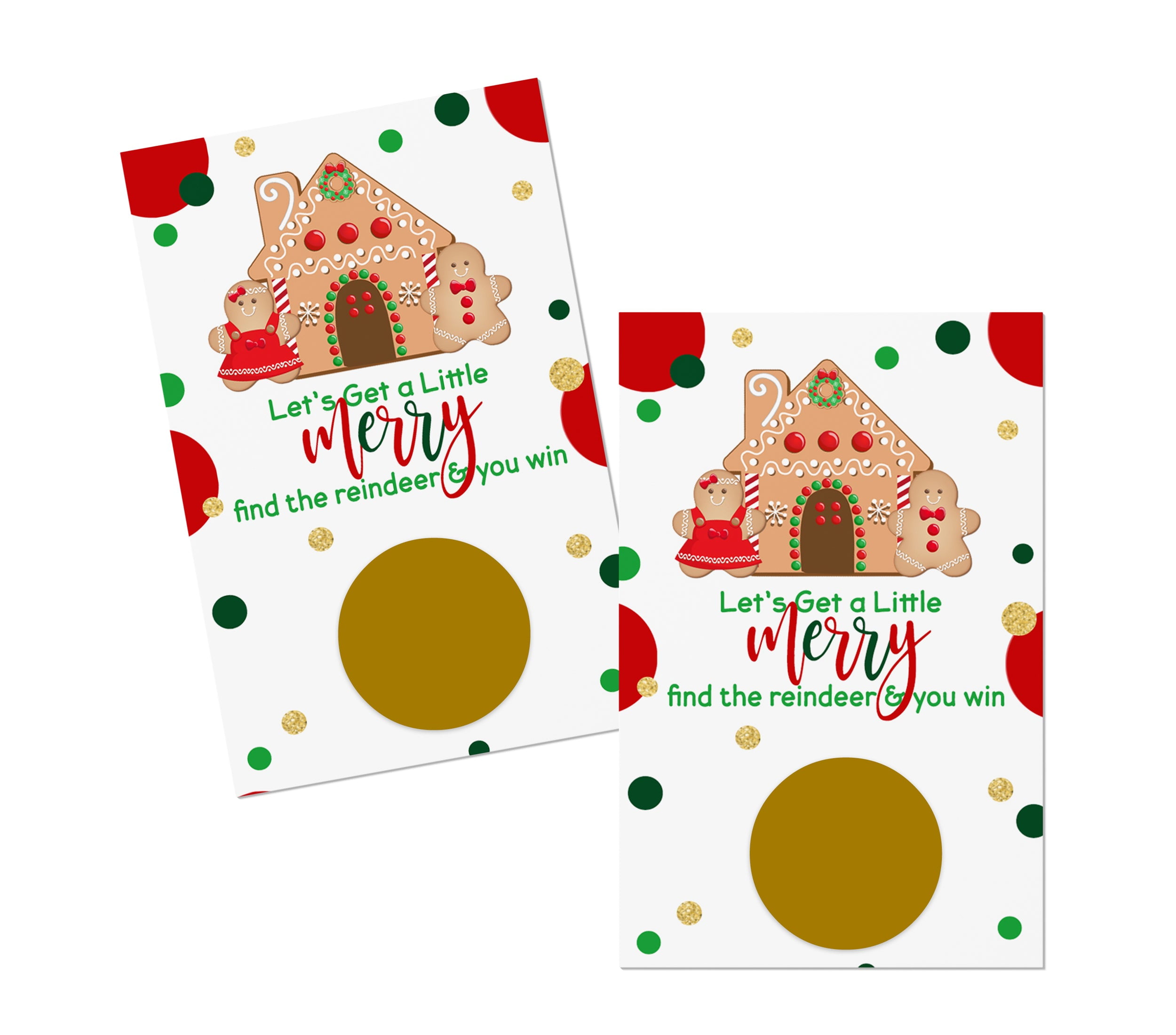 Gingerbread Scratch Off Cards 30 Pack Holiday Party Games for Adults Kids  Groups - Christmas Party Supplies - Festive Raffle Ticket - Red and Green  Xmas Favors - Paper Clever Party - Walmart.com