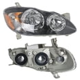 thumbnail image 4 of 2pcs Headlights Assembly White Headlamp Housing Fit for 2003 2004 2005 2006 2007 2008 Toyota Corolla, Front Left & Right, 4 of 7