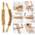 thumbnail image 2 of Soumake Wood Therapy Massage Stick Lymphatic Drainage Massager Anti Cellulite Fascia Massage Roller Full Body Muscle Relaxation Tool, 2 of 8