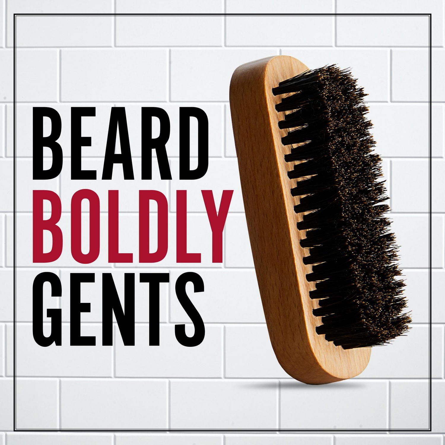 Brosse à barbe Cremo, brosse à barbe 100 % poils de sanglier, idéale pour le soin, la mise en forme et le style des barbes de toutes tailles.
