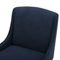 thumbnail image 5 of CHITA 26 in Swivel Upholstered Fabric Barstool Set of 2 for Kitchen Island, Full Back&Wood Legs, Midnight Blue, 5 of 8
