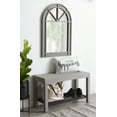 thumbnail image 7 of Kate and Laurel Jeran Rustic Farmhouse Bench with Iron Shoe Shelf, 36" x 14" x 20", Gray, Chic Entry Bench for Decor or Storage, 7 of 7