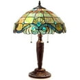 thumbnail image 2 of Serena d'italia Tiffany 2 light Pearl Vintage 25 in. Table Lamp, 2 of 5