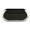 thumbnail image 4 of Stainless Steel Oval Plate Creative Restaurant Dessert Plate Towel Tray, 4 of 9