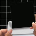 thumbnail image 1 of HAHDAXIA Self Adhesive Tile Stickers, Bathroom Kitchen Square Peel and Stick Wall Tile Back-Splash Sticker with Hand Tool, Pack of 50 Easy to Apply, 6" X 6", Black, 1 of 7