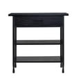 thumbnail image 3 of Leick Home 11261-BK Ironcraft Foyer Bookcase with Drawer Storage - Black Wash, 3 of 4