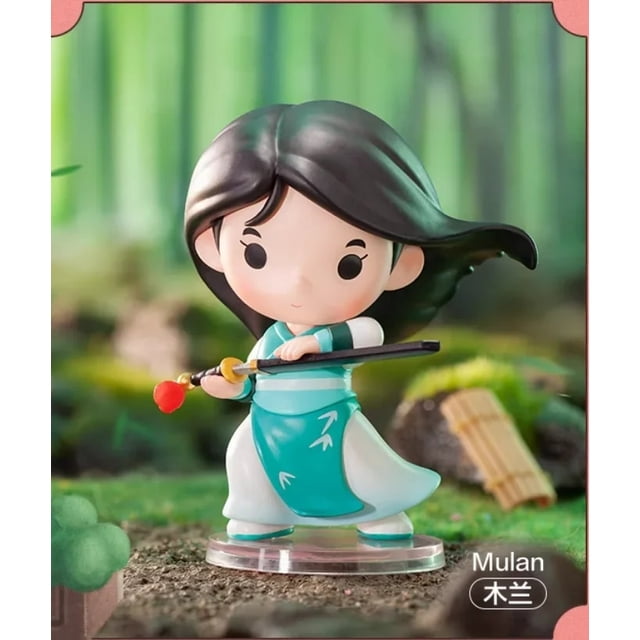 Popmart Disney princesa Han disfraz chino bolsa ciega acción Kawaii figuras misteriosas juguetes y pasatiempos regalos de cumpleaños caja sorpresa