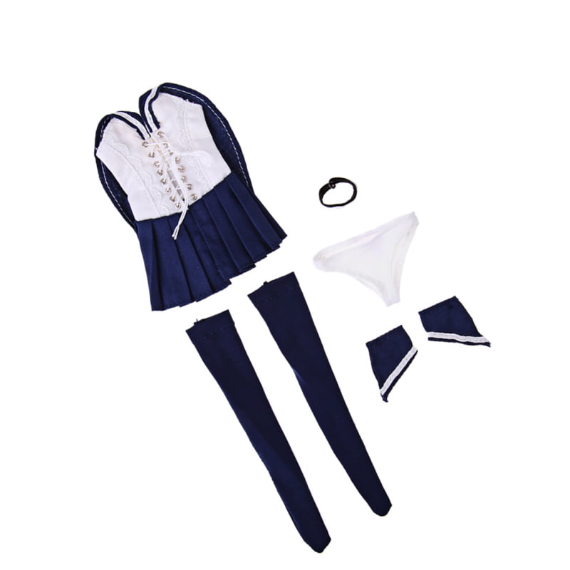 1:6 Sailor Suits Briefs for 12inch Phicen Action Figure Female Clothing Accs 