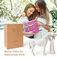 thumbnail image 5 of Girl & Horse Resin Figurine - Cowgirl Memorial Gift, Equestrian Decor for Horse Lovers, Home Ornament (White), 5 of 8