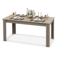 thumbnail image 1 of Costway 63" Dining Table Rectangular Modern Kitchen Table For 6 People Home Furniture Wood grain, 1 of 8