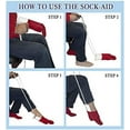 thumbnail image 5 of Sock Aid, Professional Sock Helper Pulling Assist Device, Practical Easy On and Off Stocking Slider with Non‑Slip Foam Handle for Elderly, Patients, Disabled, Pregnant, Diabetics, 5 of 5