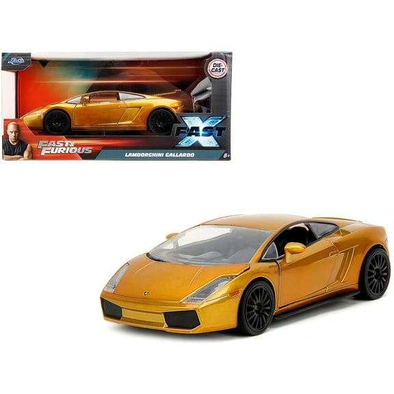 Lamborghini Gallardo Gold Metallic "Fast X" (2023) Movie "Fast & Furious" Series 1/24 Diecast Model Car by Jada