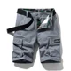 thumbnail image 2 of Pantalones cortos de trabajo de marca de moda de estilo americano para hombres, pantalones casuales de pierna recta y corte holgado con múltiples bolsillos, esenciales de verano, envío gratis, 2 of 5