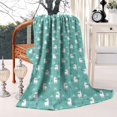 thumbnail image 4 of Green Cartoon Unicorn Pattern Blanket,Comfortable Soft Lamb Wool Throw Blanket,All Season,Warm Lightweight Blankets for Sofa Bed Couch Living Room Chair,50"x60", 4 of 4