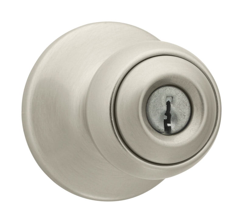 Kwikset Polo Satin Nickel Entry Knobs ANSI/BHMA Grade 3 1-3/4'