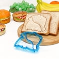 thumbnail image 4 of Ohmyroo Prehistoric Animal Shaped Sandwich Cutter 4.5 Inch Blue Plastic Bread Slicer Assisting Beginner Friendly Kitchen Cooking, 4 of 7