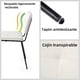 thumbnail image 4 of Homylin Juego de 4 Sillas de Comedor con Tejido Moderno sillas Laterales con Metal Piernas, Conjunto 4 sillas de Acento para Sala Estar,Cocina,Comedor, Cafe,Conferencia, Beige, 4 of 5